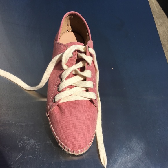 canvas/leather pink sneakers - Picture 4 of 5